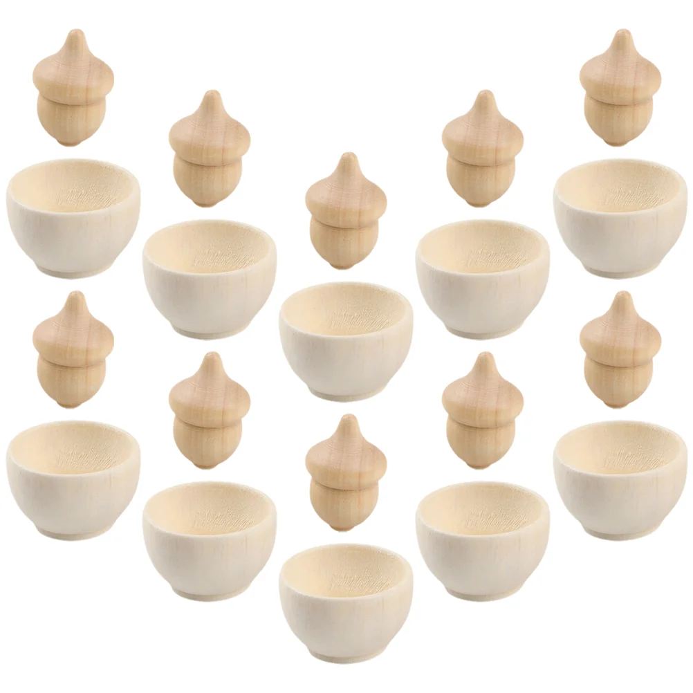 

Toys Toy Kids Plaything Kitchen Educational Wooden Acorn Puzzle Simulated Children Bowl Wood Acorns Playset Kid Developmental