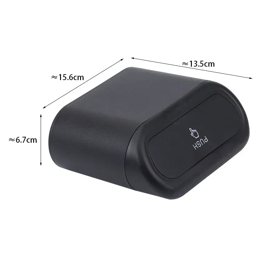 Portable Car Trash Can Hanging Mini Vehicle Garbage Organization With Lid Multifunctional Automotive Garbage Storage Box