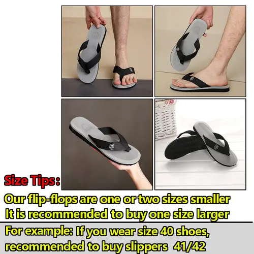 Men's Casual Flip Flops Fashion Beach Shoes Men Summer Non-Slip Flat Slides Mens Slippers Indoor House Shoes Man Male Slipper - Image 4