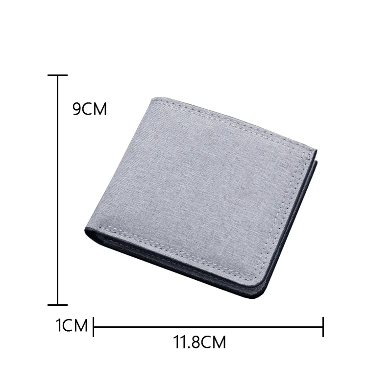 Premium Cowhide Foldable Denim Wallet with Coin and Card Holder