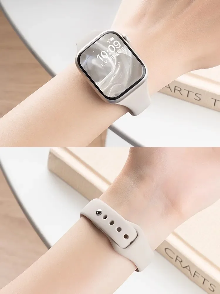 รูปสินค้า สายรัดข้อมือสปอร์ตซิลิโคนสำหรับ Apple Watch พรีเมียม