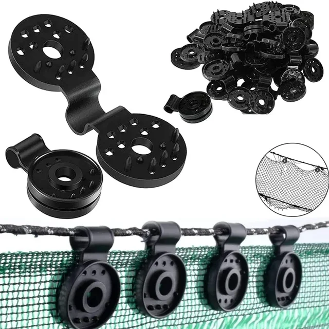 100/50/20Pcs Shade Cloth Clips Shade Fabric Clamps Grommets Camping Garden Tool Garden Buildings Fence Net Fix Clamp Awning Hook