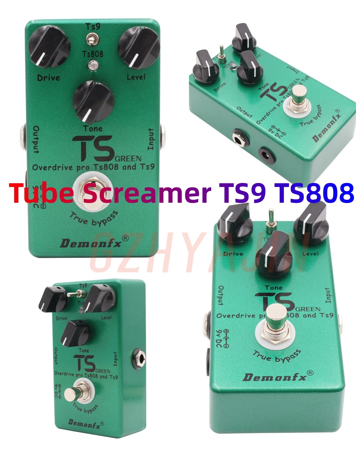 Demon Fx United Together The Classic Ts9 Y Ts808, Overdrive Mejorado Perfecto, 2 En 1, Tube Screamer Overdrive