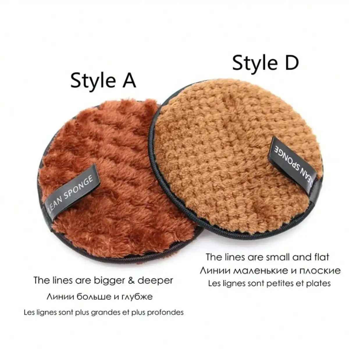 Soft Polyester Makeup Remover Cleansing Tools For Men And Women