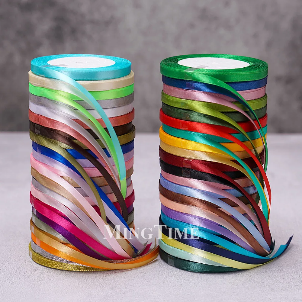 Elegant Satin Ribbon - Gold and Sage Green for Gift Wrapping and Decorations