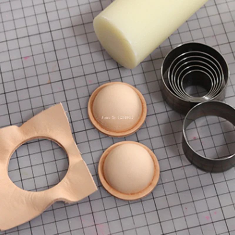 5 Kinds of Nylon Bell Molds Handmade Diy Leather Molding 1 Out 2 Plant Tanned Leather Bells with Air Vents Making Tools