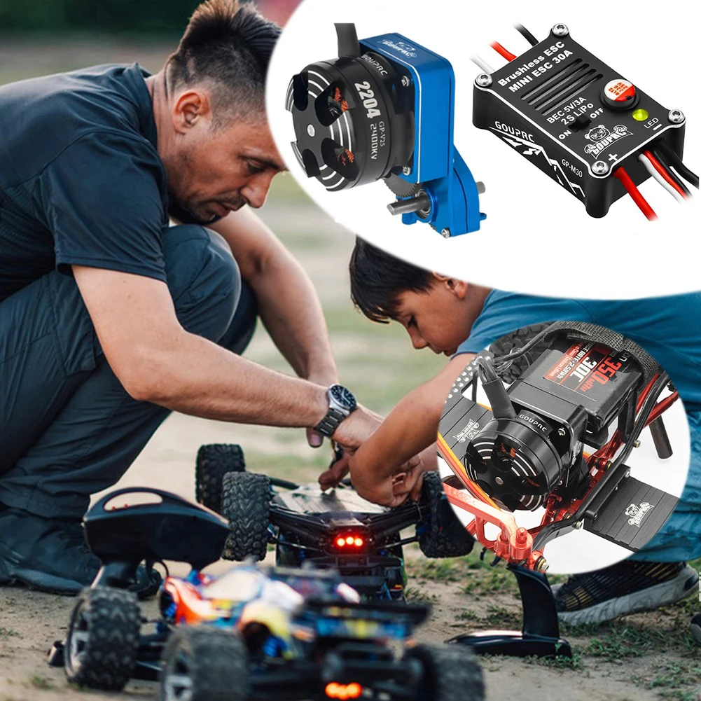 Pédales de commande filaires incluses dans le kit moteur ESC et pédales pour voiture RC 1/10