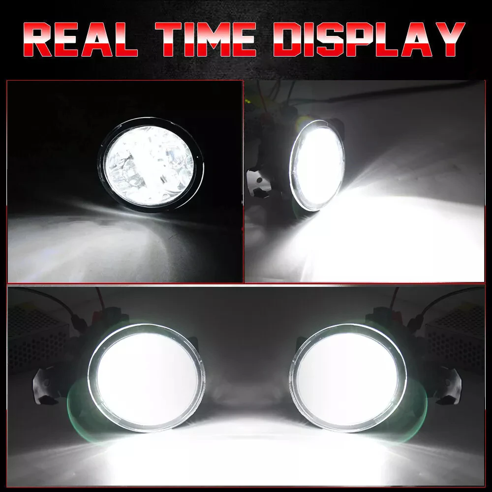 Left and Right Led Fog Lights Assembly for Nissan Versa Note E12 2013-2016 DRL Car PTF Daytime Running Light Fog Lamp Accessory detail image 4