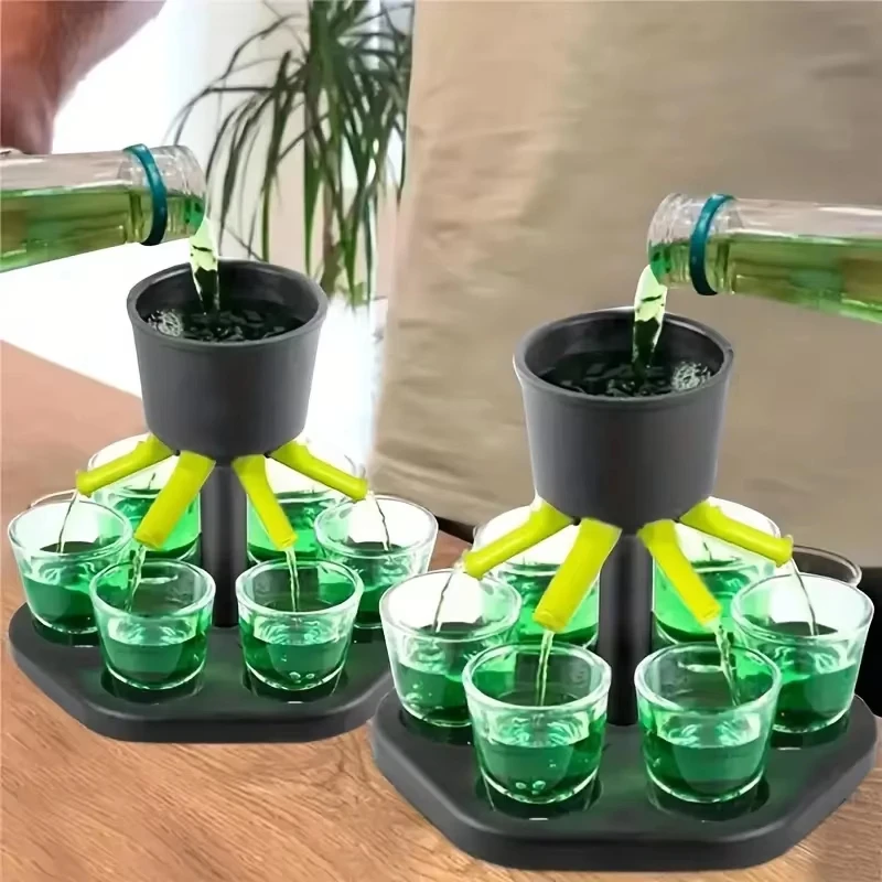 Yadiraom 6 beccucci per bottiglie da 6 cl, dosatore per bar, porzionatore, dosatore per bottiglie per cocktail, dosatore automatico per bottiglie di misurazione in plastica | per vino cocktail Home