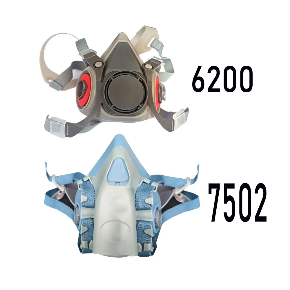 7502 6200 Half Facepiece Respirator Dust-proof Mask Gas Mask Anti Haze Painting Spraying Protective with 6001 6002 6004 gas mask dust mask gas respirator half face respirator mask dustproof respirator