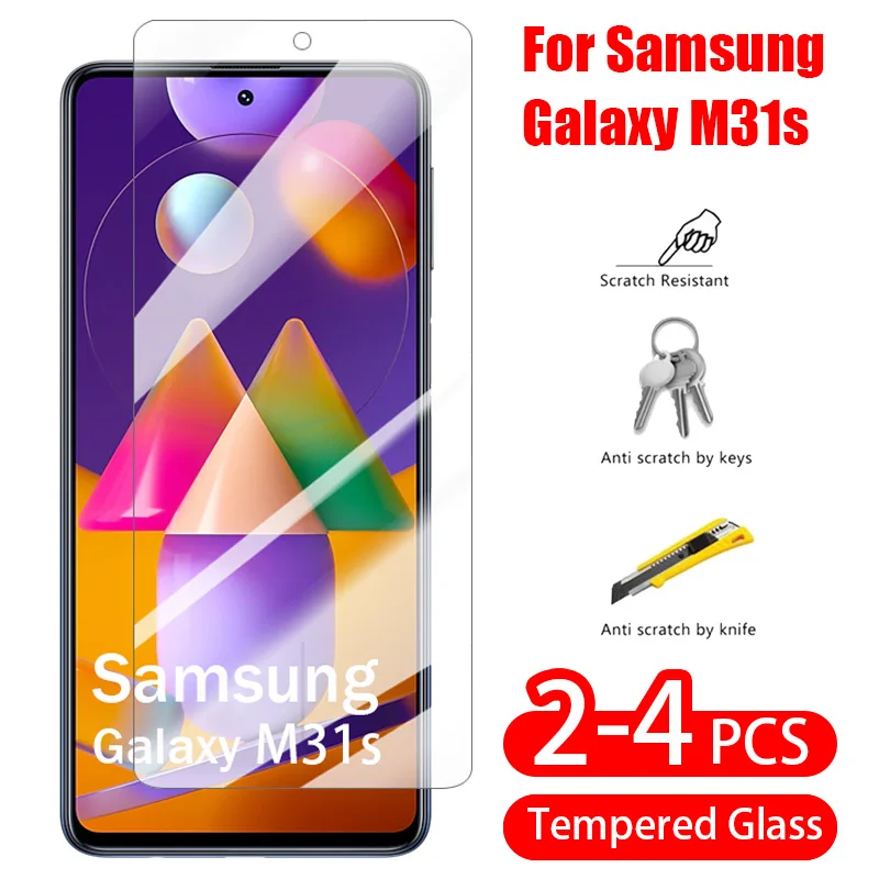 

Защита экрана для Samsung Galaxy M31s, закаленное стекло, защитная пленка с полным покрытием HD 9H, Передняя пленка для SAM Samsung Galaxy M31s
