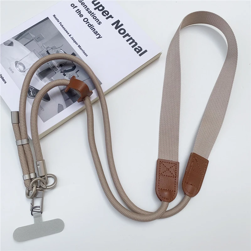 Luxury 150cm Adjustable Widened Shoulder Phone Lanyard with High-End Decompression Feature