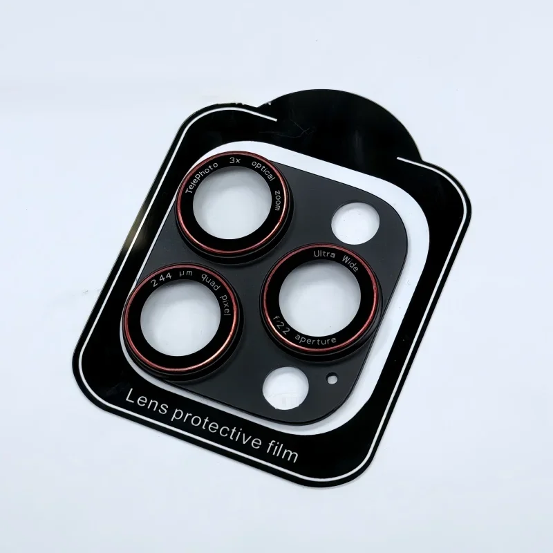 Optik Pro Two-Tone Camera Lens Protector - Tempered Glass Full Cover Cap