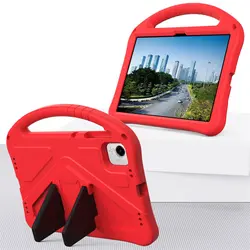 Durable EVA Foam Kids Safe Tablet Stand Case with Handle and Shockproof Protection for Honor Pad X9A (Red)