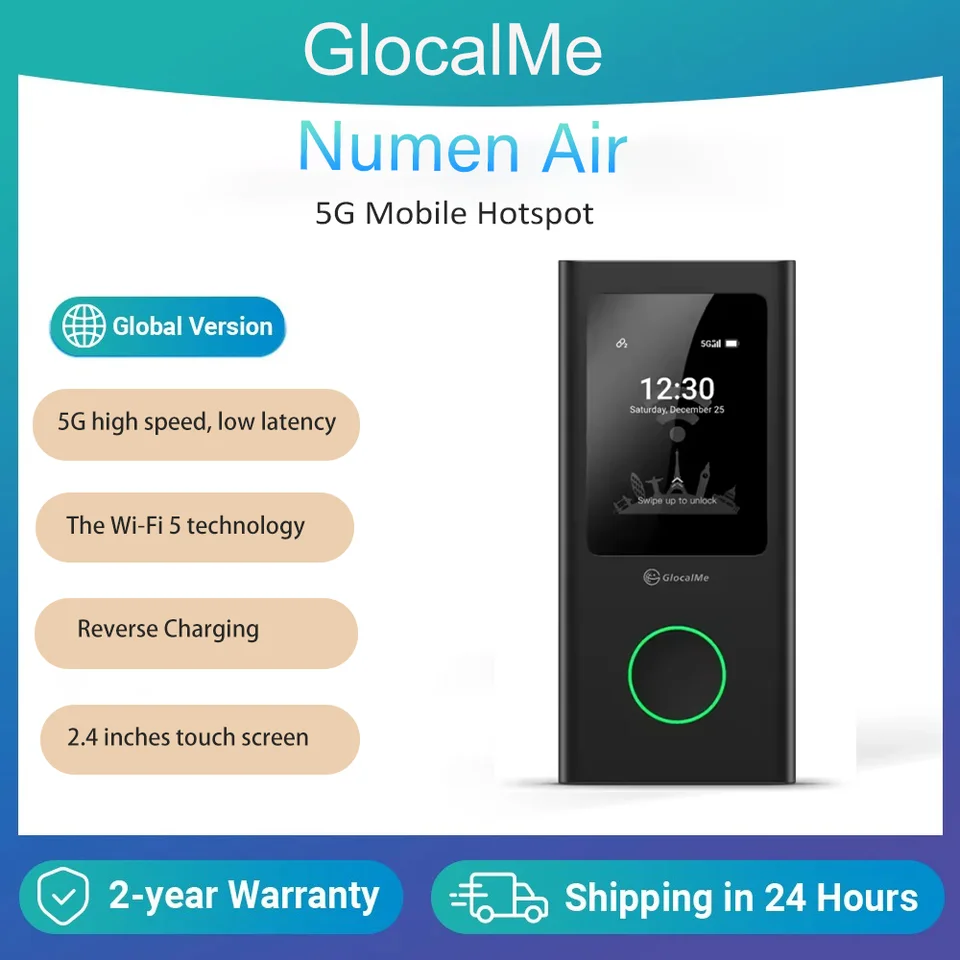 GlocalMe Numen air U50 5G対応 Numen Air U50】GlocalMeの世界中で使える5G対応モバイルWi-Fiを
