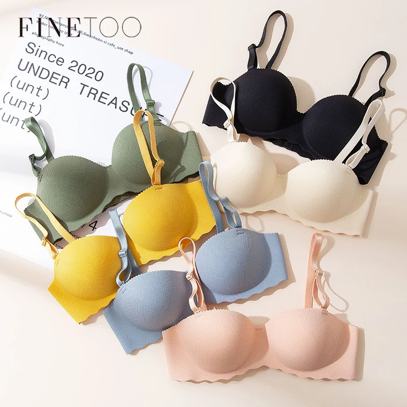 Women's Small Chest Underwear Seamless Push Up Bras Wireless Bralette Detachable Straps Breathable Brassiere Backless Lingerie 1