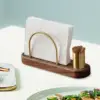 Napkin Holder with Toothpick Holder Light Luxury Fashion Tissue Rack for Tabletop Dining Room Hotel Home Use Party Supplies 1