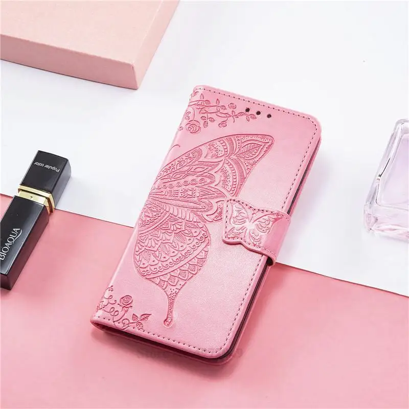 Embossed Butterfly Wallet Flip Case For Samsung Galaxy - sky case