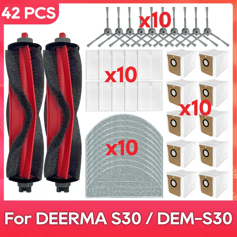 Fit For ( DEERMA S30 / DEM-S30 ) Filter Mop Dust Bag Parts Accessories Robot Vacuum Cleaner Kit - Image 13