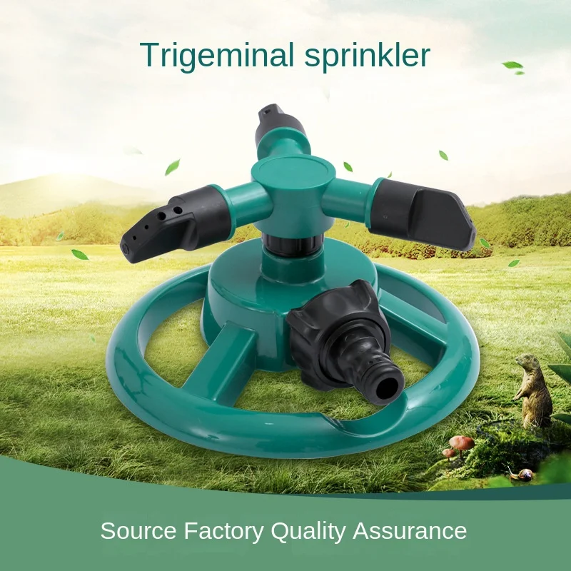 Irrigation Sprinklers Nozzle 360 Degree Automatic Rotating Water Spray Garden Lawn