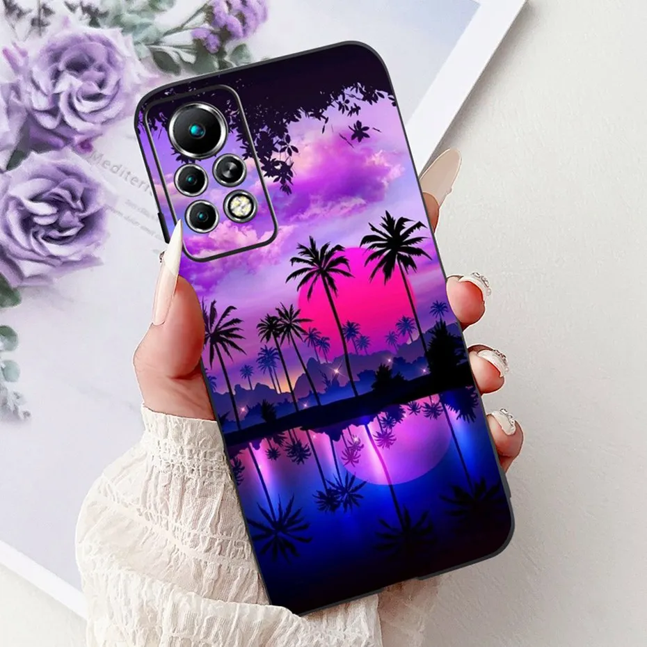 Sleek Black Silicone Soft Back Phone Case - New Design