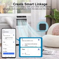 Tuya WiFi/ ZigbeeTemperature Humidity Sensor with External Probe for Smart Life App Alarm Control Support Alexa Google Assistant - Image 5