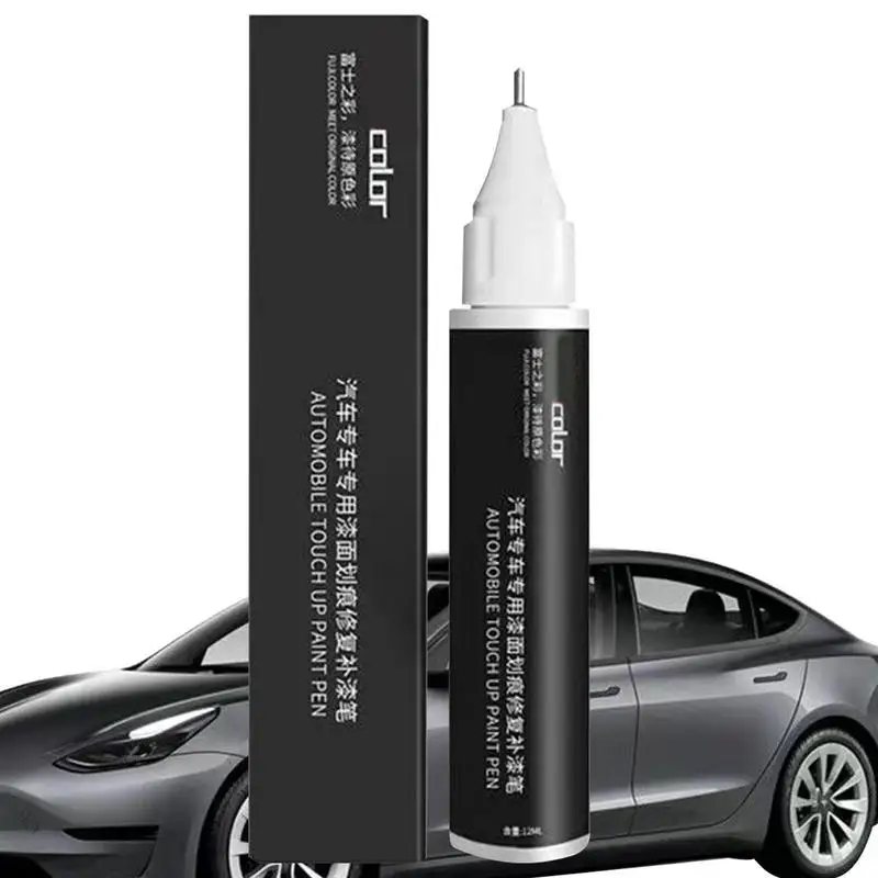

12ml Car Paint Scratch Repair Pen For Tesla Model 3 XYS Paint Cleaner Painting Marker Pen Brush For Tyre Tread Care Spray Paint