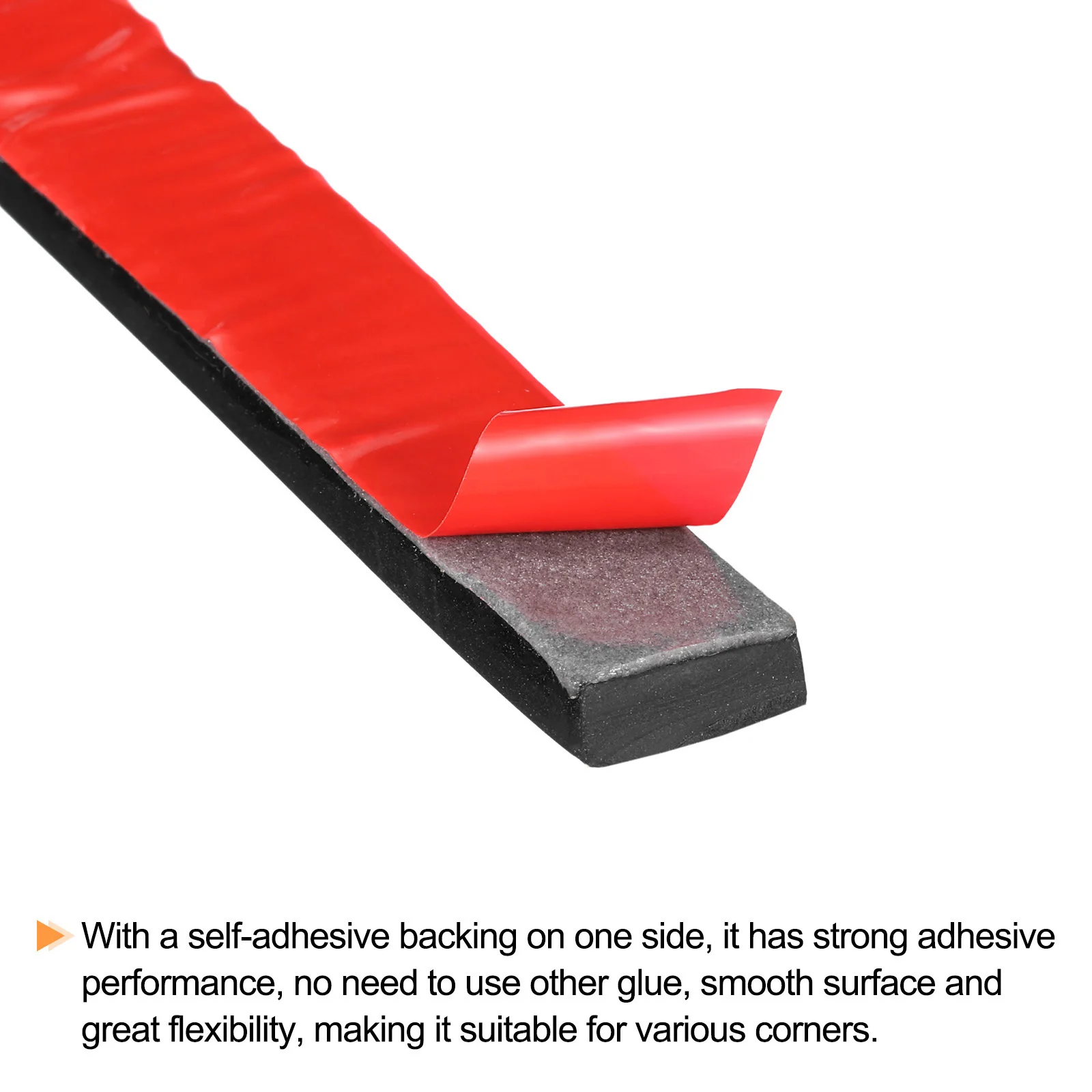 Gasket Material Rubber Strips With Adhesive Backing, 3" W X 1/16" T X 20' L Solid Neoprene Rubber Sheets, Rolls & Strips For DIY Warehouse Flooring, Gasket, Pads, Padding, Matting, Crafts Protection