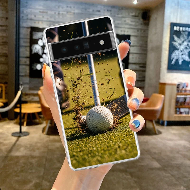 Modern Golf Clear Phone Case - Soft TPU Cover