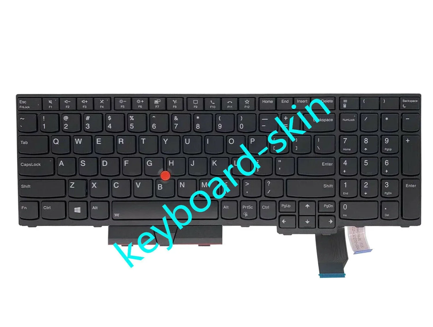Teclado Retroiluminado para Notebook Compatível com Lenovo Thinkpad T15p P15v Sn20x22736 Novo - Imagem 4
