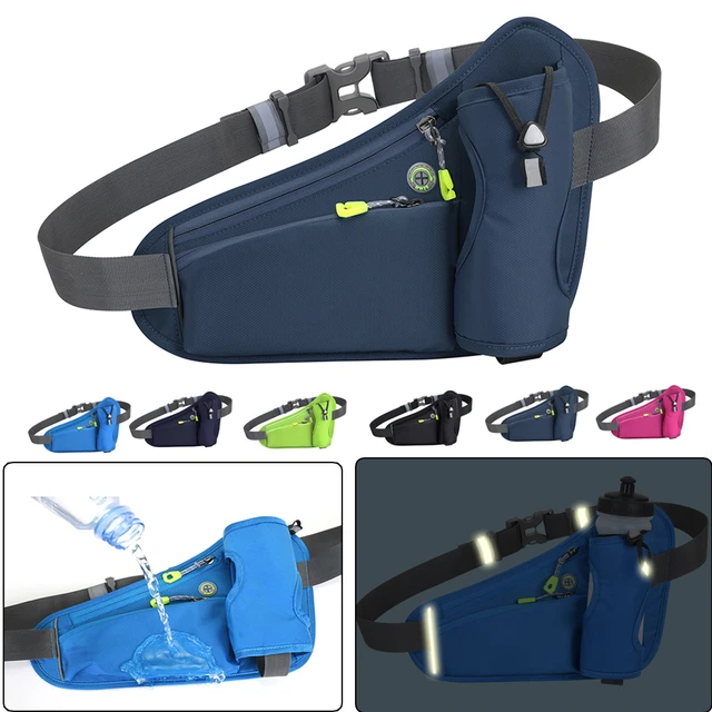 GLIVE (LABEL) Reflective Waist Belt Running Bag Water Bottle Holder Sports  Running Marathon Jogging Walking Fanny Pack Outdoor Hiking Sport Bag :  Amazon.in: Bags, Wallets and Luggage