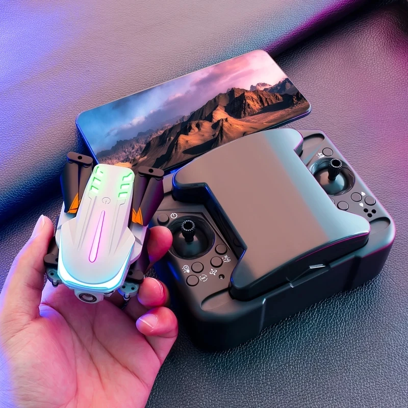 

New Mini RC Drone With 4K Camera HD Wifi Fpv Photography Professional Quadcopter Folding Obstacle Avoidance Drones K109 Toys Boy