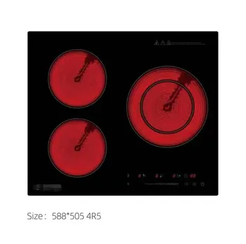 Piano cottura/fornello/fornello elettrico in ceramica incorporato a 2 fuochi 110 V/220 V 9 livelli di temperatura 1