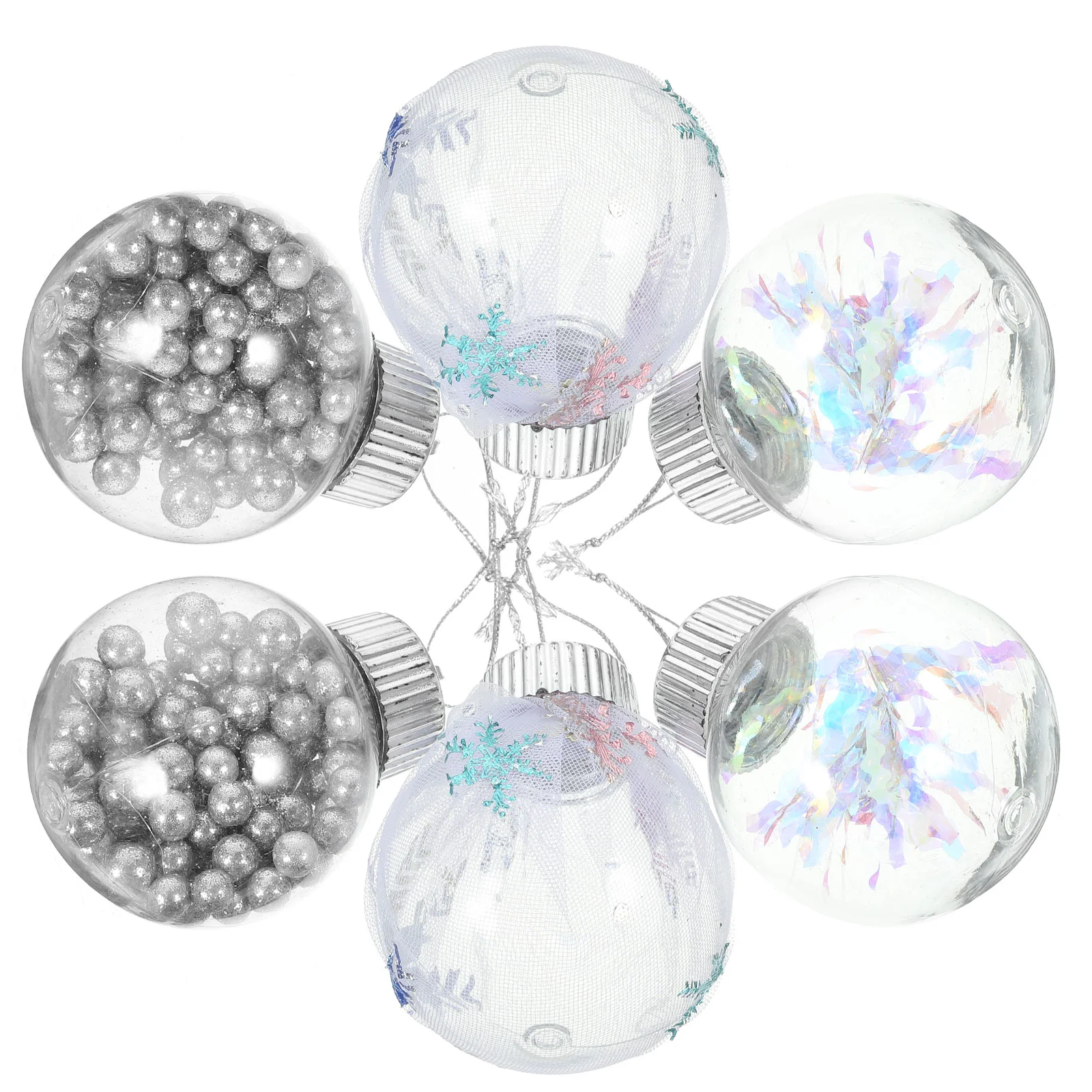 

9 Pcs Christmas Balls Ornaments Tree Hanging Decorations Pendants The Lid Decorative Utenciles Xmas