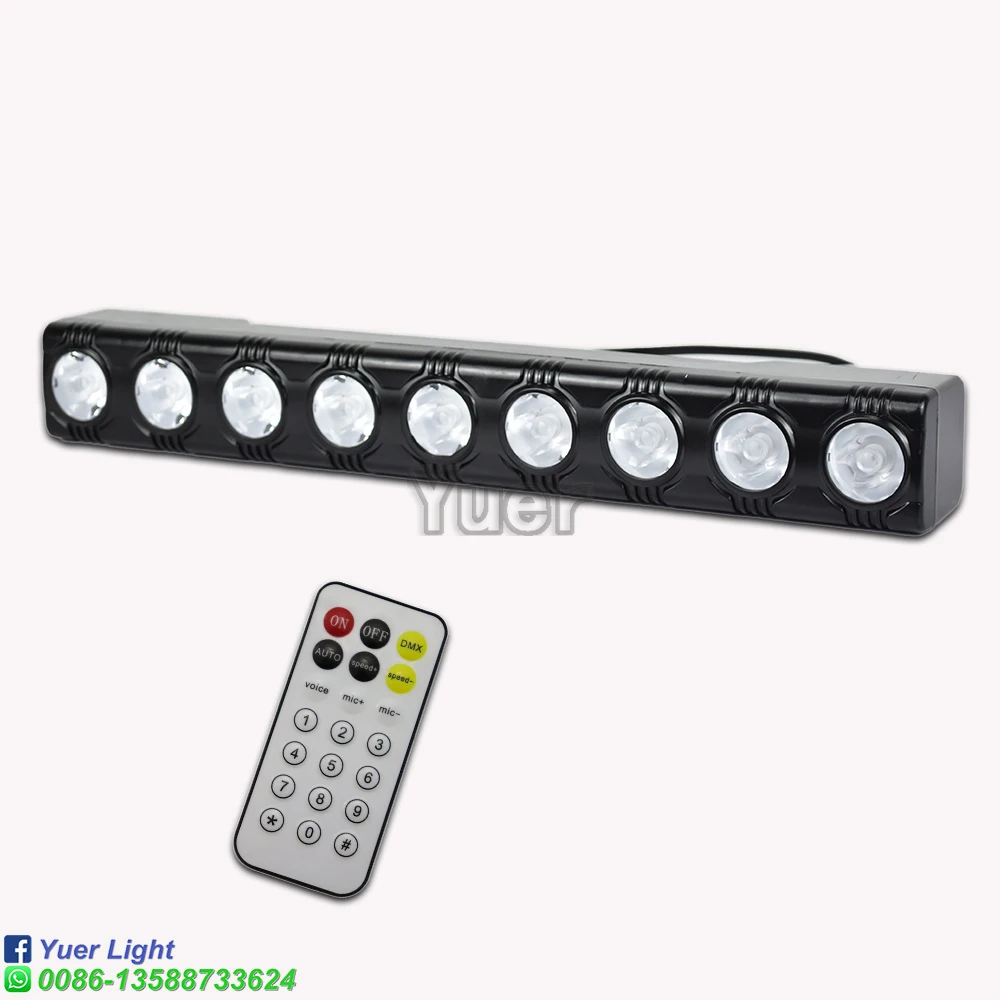 2 Barre LED Wallwasher 48 RGB 3 In 1 - Luci Discoteca Per Feste, Matrimoni E Eventi Con Effetti Strobo