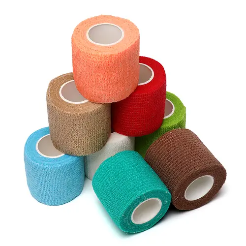 12pcs of 4.8-meter elastic sports self-adhesive bandages, protecting fingers, ankles, palms, and shoulders, knee protection - Image 6