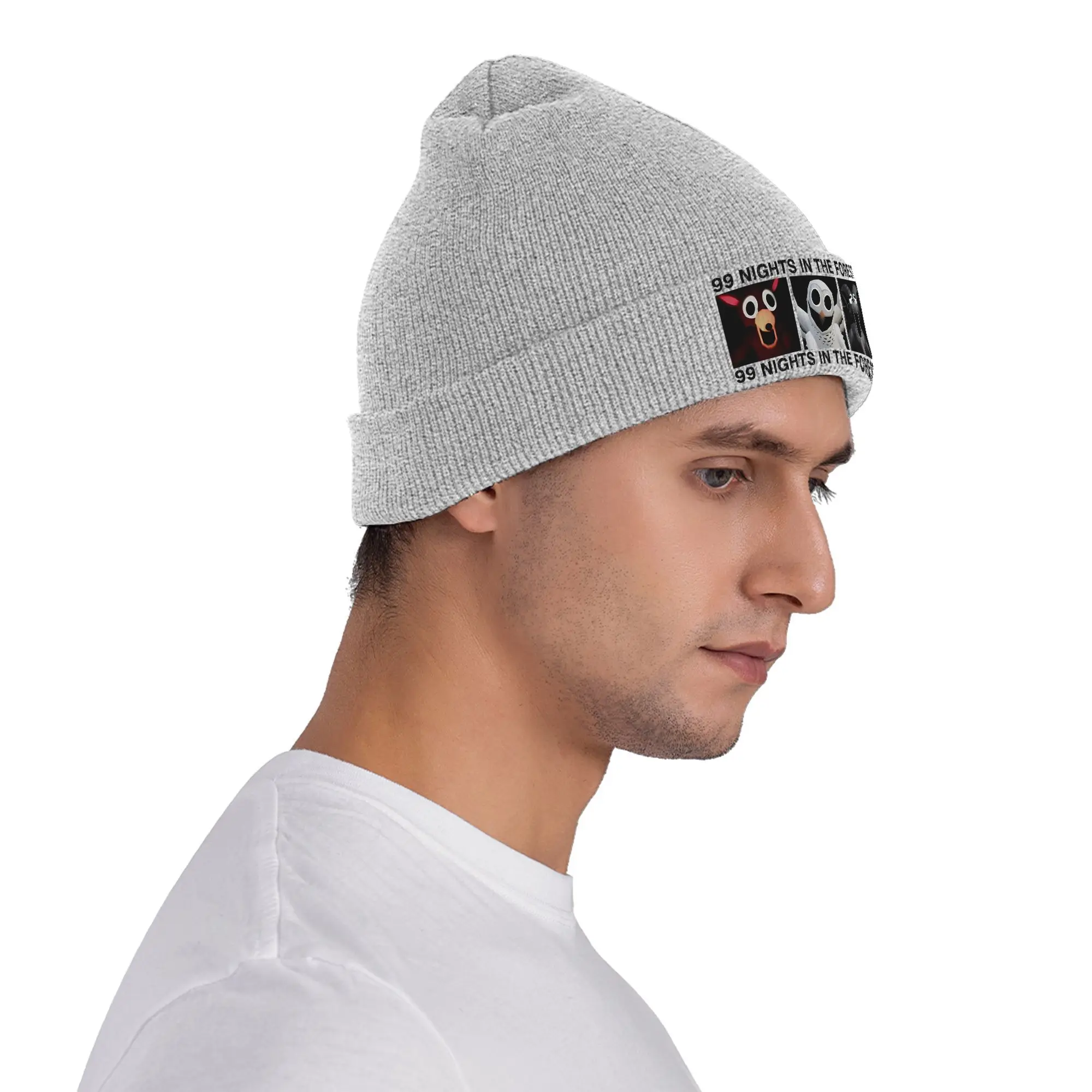 99 Nächte im Wald Spiel Beanie Hüte Motorhaube Hüte weiblich männlich Vintage Kpop Skullies Beanies Winter thermische elastische Kappen – Detail 3