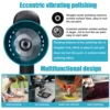 21V Cordless Car Polisher Electric Polishing Machine 6 Gears of Speeds Adjustable Metal Waxing Rust Removal Wood Sanding Machine 6