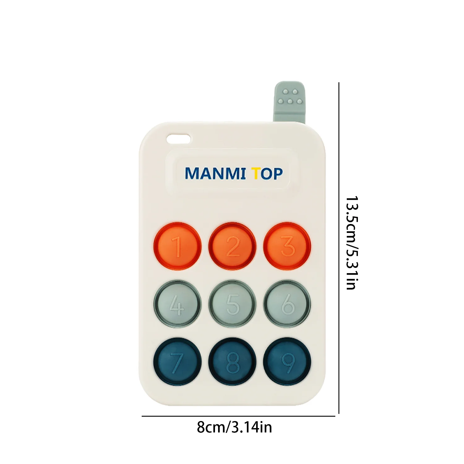 Mobile phone press music decompression tool, baby puzzle and early education toy, food grade silicone material 4
