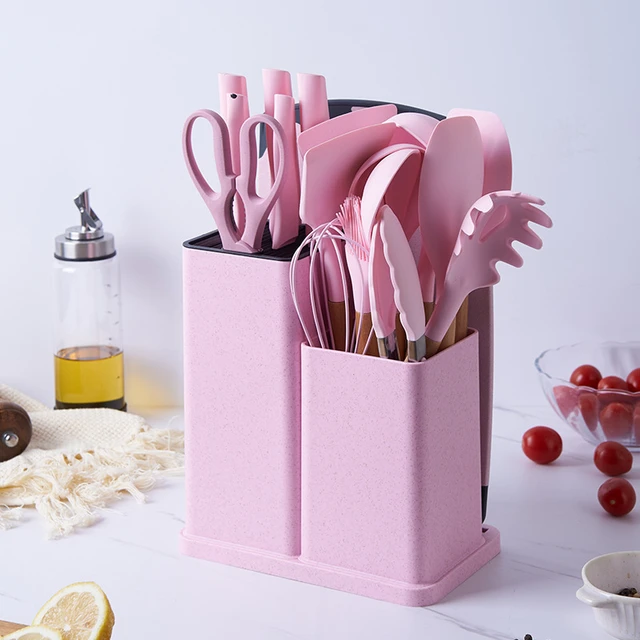 Kitchen Utensil Set Non-toxic cooking baking kitchen tools silicone shovel  spoon scraper brush spade whisk turner Accessories - AliExpress