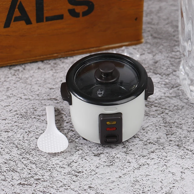 1Pc 1:12 Dollhouse Kitchen Electrical Model Simulation Mini Rice Cooker Doll House Accessories 2
