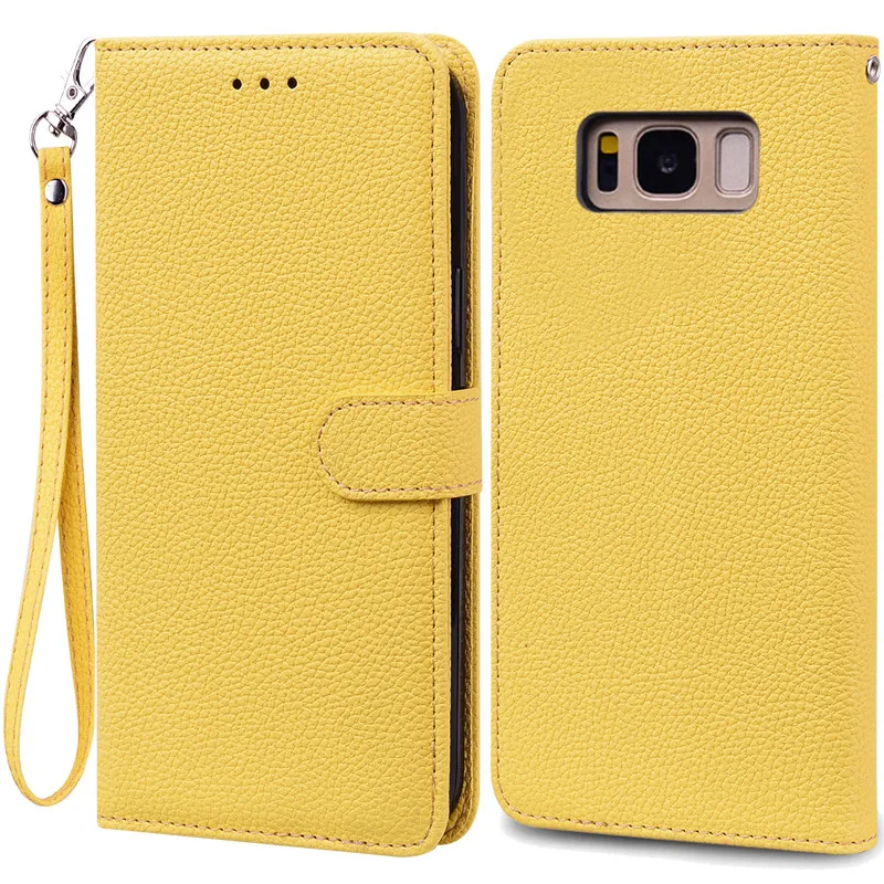 Luxurious Leather Wallet Flip Case for Samsung Galaxy S8 Plus
