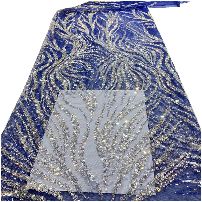 

SJ Lace High Quality Sequins Lace Fabrics 2022 African Sequence Lace Fabric for Bridal Lace Nigerian Net Lace Fabric LN9-88