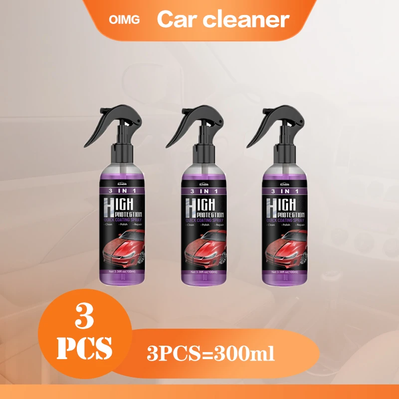 3 In 1 High Protection Quick Car Coating Sprays Car Scratch Nano Repairing  Sprays Quick Coat Car Wax Polish Sprays D7YA - AliExpress