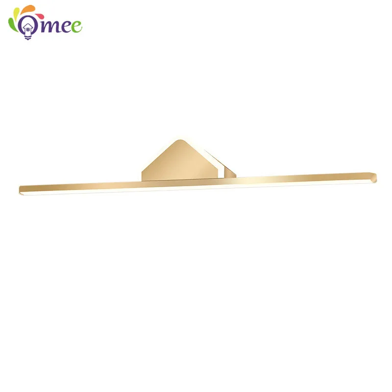 Modern Wall Hanging Led Wall Lamp Golden Mekup Lighting Bathroom Lights Household Lamps Large L 80 60 40cm Mirror Front Light