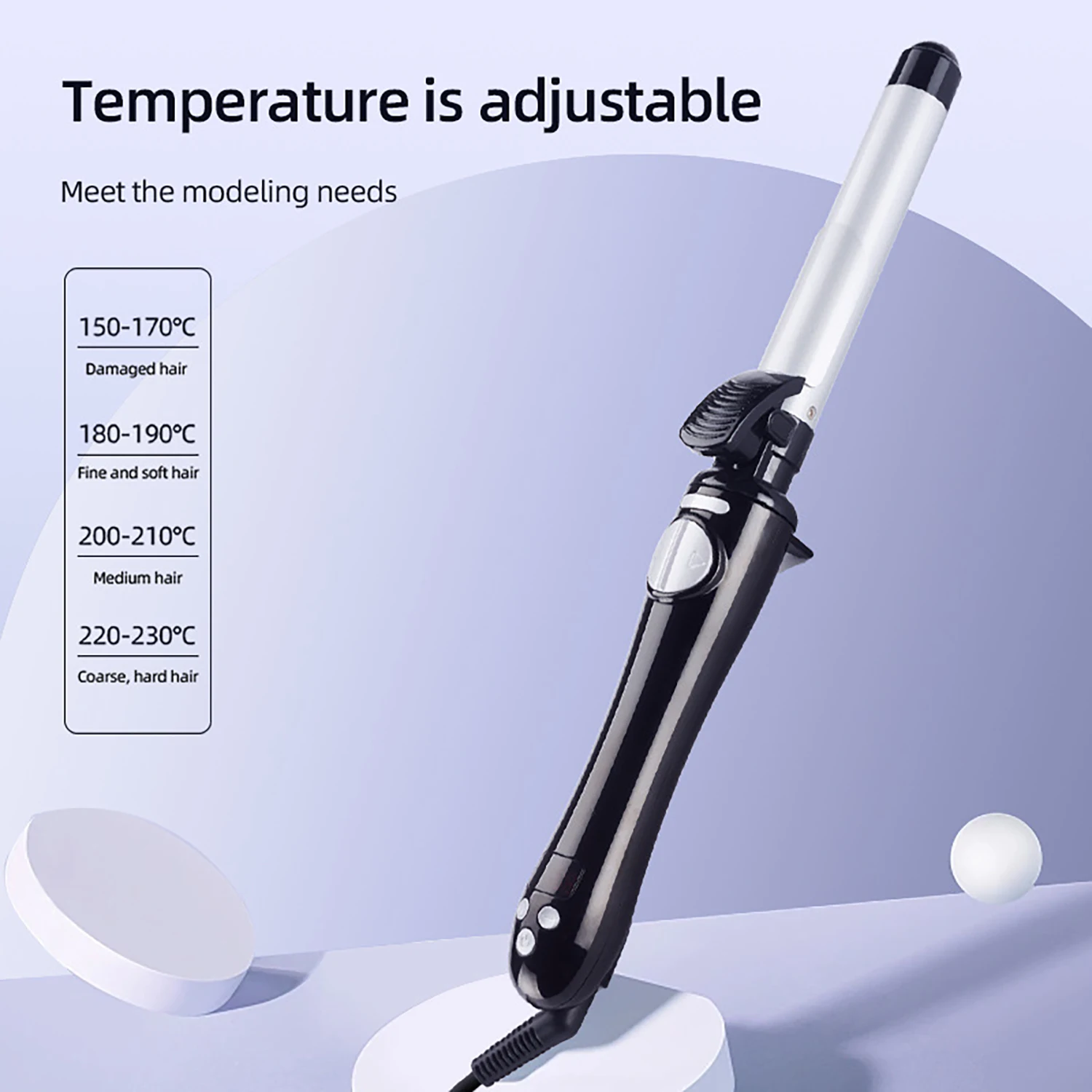 

25mm Ceramic Barrel Hair Curlers Automatic Rotating Curling Iron For Hair Iron Curling Wands Waver Hair Styling Appliances