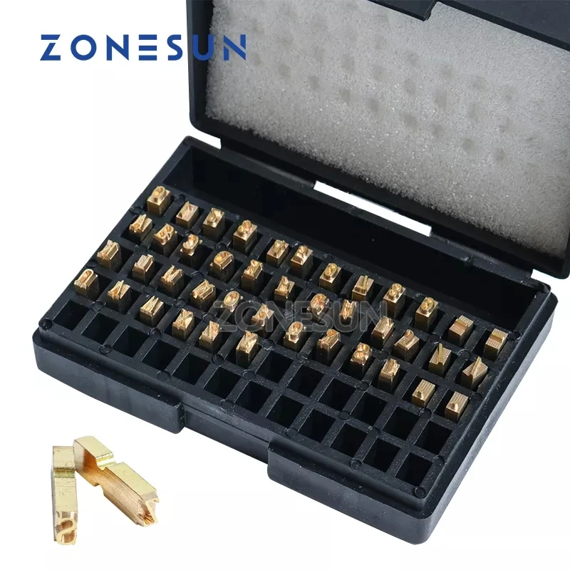 

ZONESUN A-Z 0-9 Character Letter Number Hot Letter For Code Ribbon Date Printing Machine