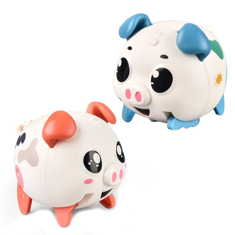 

Pig-shaped Toy Round Fatty Piggy Toy Walking Cartoon Toy Birthday Present