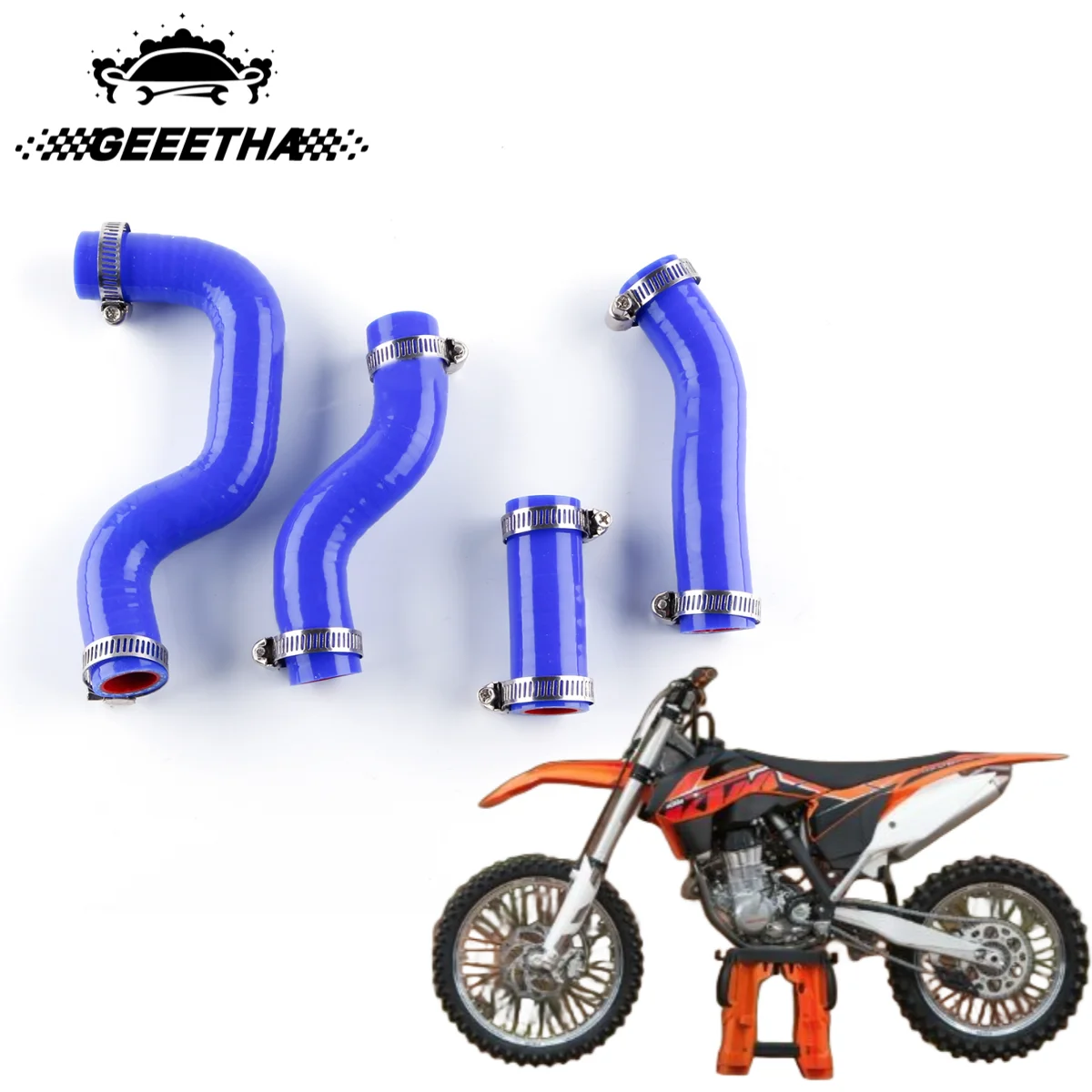 

For 2012-2015 KTM 450SXF 450 SXF 2013 2014 Motorcycle Silicone Radiator Coolant Hose Pipe Kit
