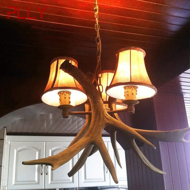 

PLLY Contemporary Chandelier Pendant Light LED Antler Creative Hanging Ceiling Lamp for Home Dining Room Decor Fixtures